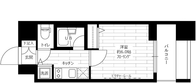 大田区大森中のマンションの間取り