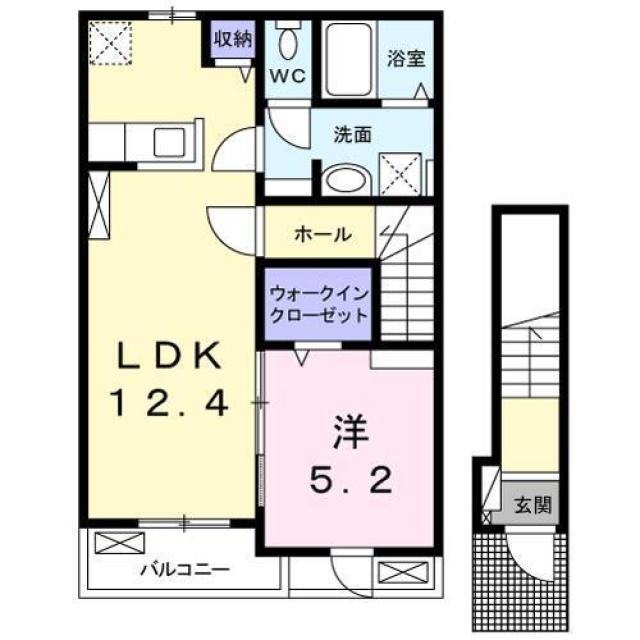 カーム北吉田の間取り