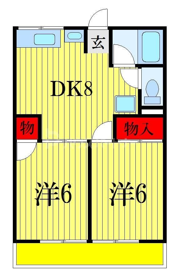 シティハイムスズキの間取り