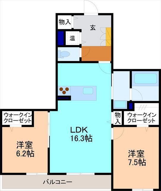 アンフィール泉が丘の間取り