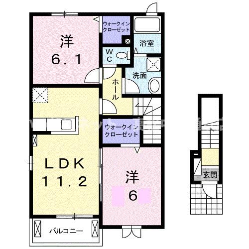 ラッシュ　プレミアIIの間取り