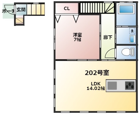 リゾートシティ八戸2西の間取り