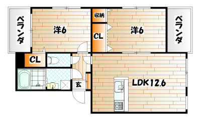 セントヒルズ足立の間取り