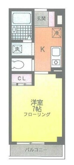 相模原市中央区淵野辺のマンションの間取り