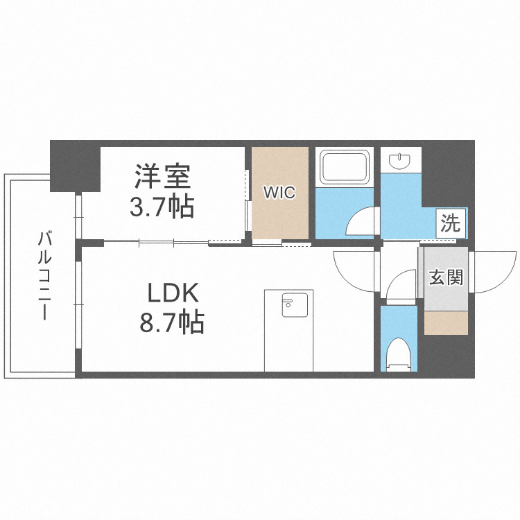 リヴェント福島の間取り