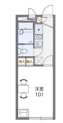 レオパレス守谷中央の間取り