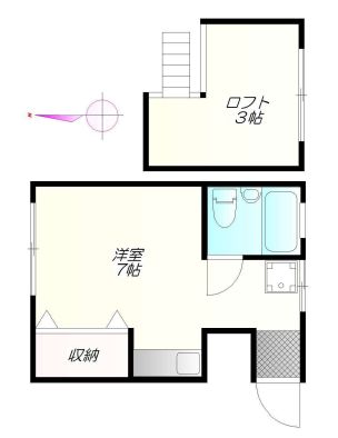 文京区向丘のアパートの間取り