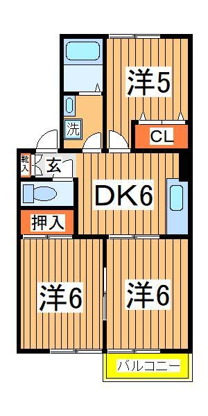 グリーンヒルズ中峠台Ｄの間取り