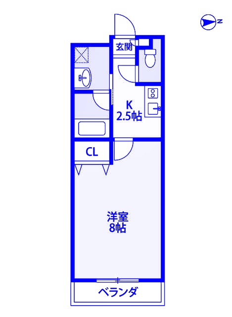 【横浜市神奈川区高島台のマンションの間取り】