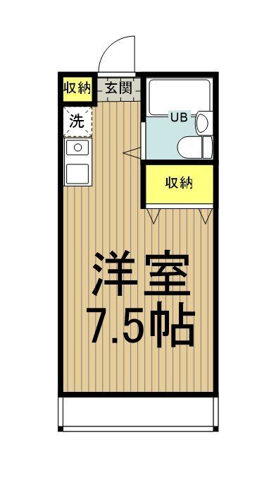 武蔵村山市残堀のアパートの間取り