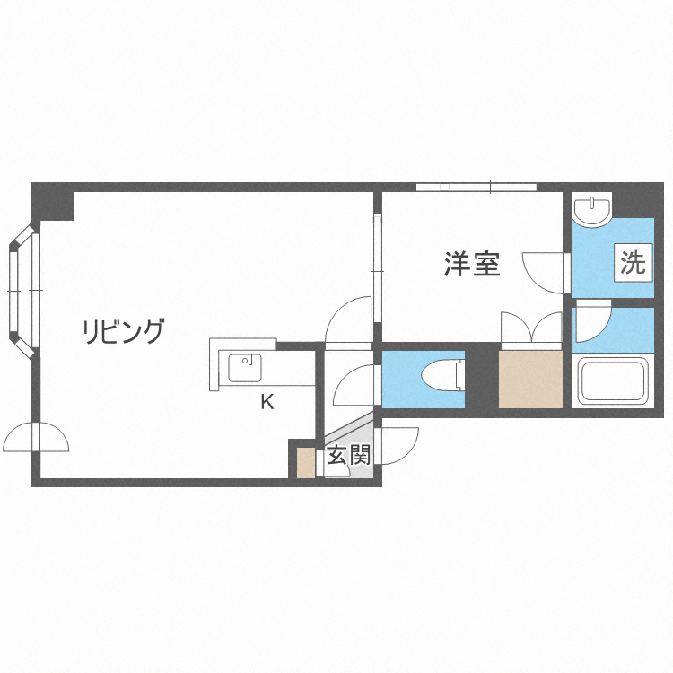 ルミエール大通の間取り