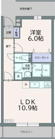 フィールドコート　ミルトの間取り