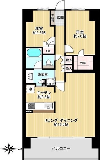 ファインシティ大阪城公園の間取り