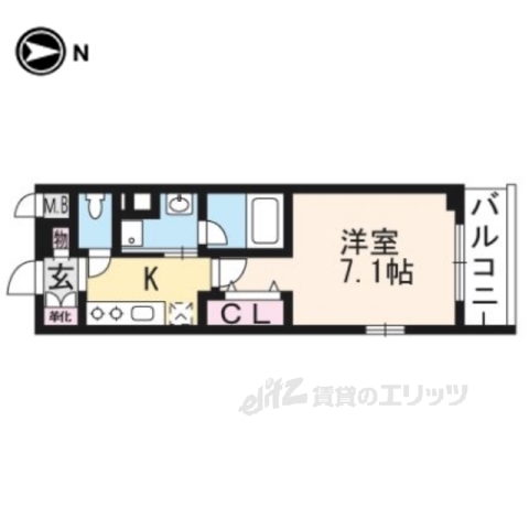 ベラジオ堀川今出川２の間取り