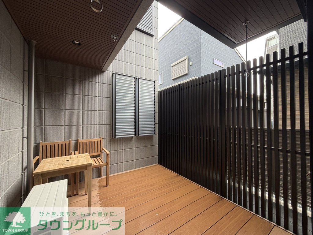 バルコニー　庭