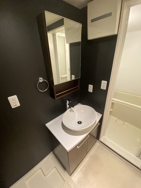 洗面設備　広い洗面スペース