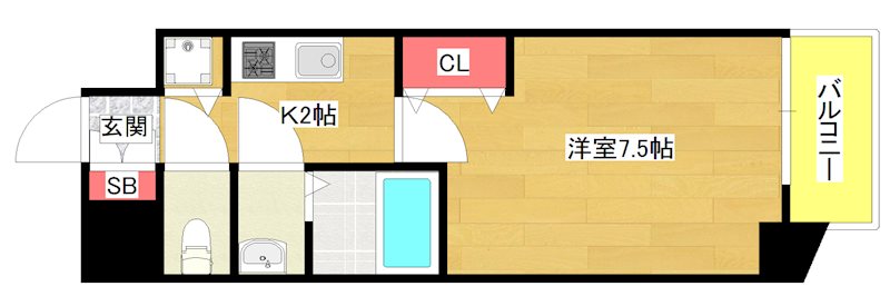 ジアコスモ大阪ベイシティの間取り写真