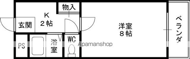 地下鉄長堀鶴見緑地線 横堤駅 徒歩8分 5階建 築34年の間取り写真