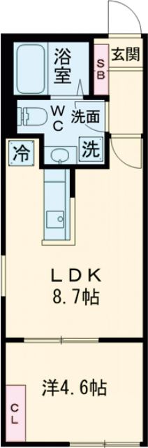 CASA GRAZIE 南千住の間取り写真