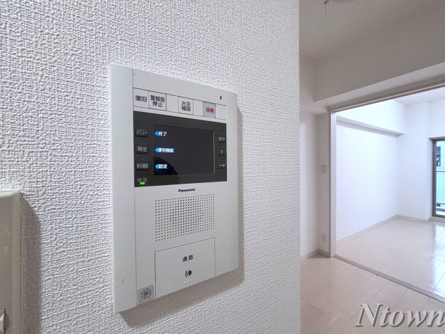セキュリティ　モニター付きインターホンです
