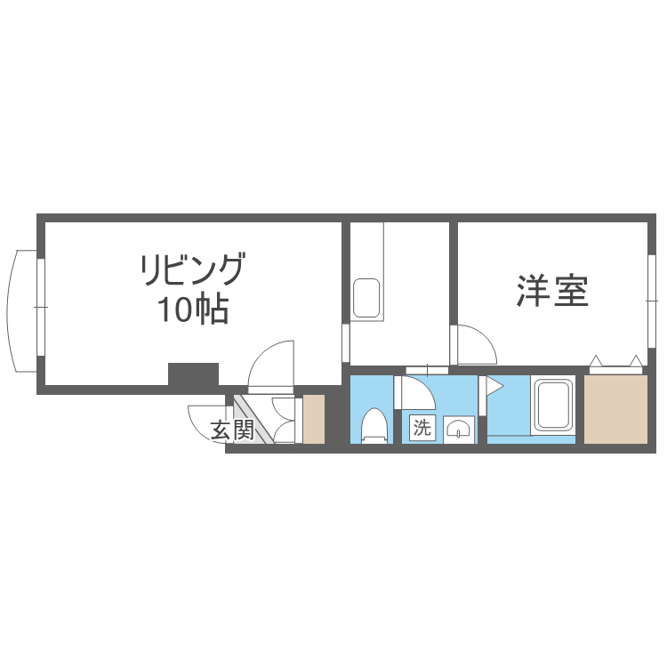 ＪＲ函館本線 銭函駅 徒歩7分 3階建 築26年の間取り写真