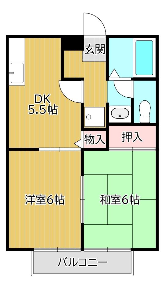 ビーラインKIIの間取り写真