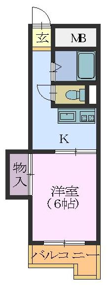 マンション植田の間取り