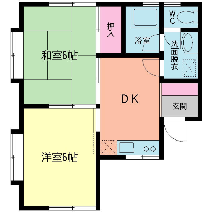 コーポうえの_間取り_0