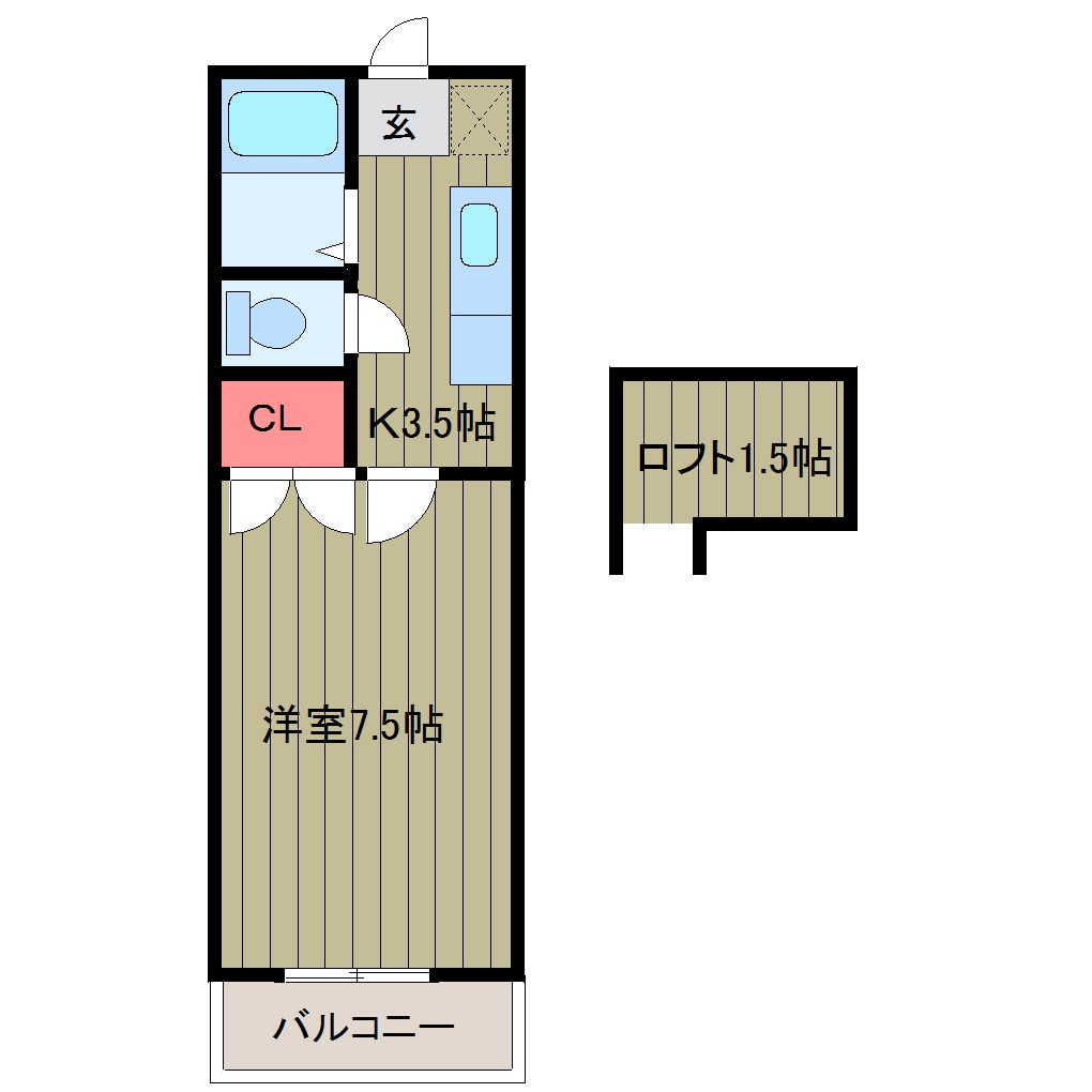 ブルーハイツ高砂の間取り