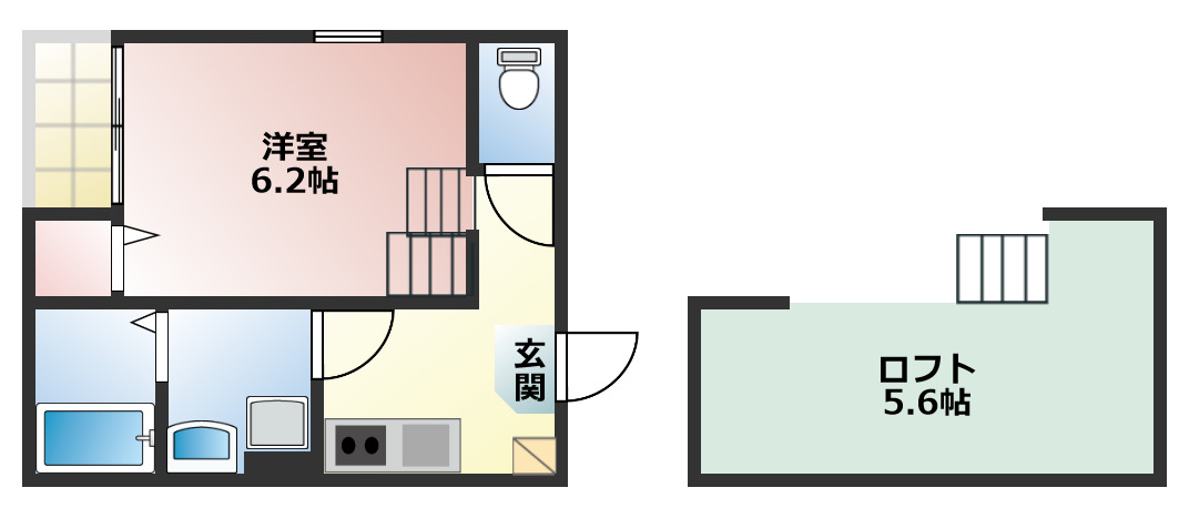 ロイヤルクレスト八熊の間取り