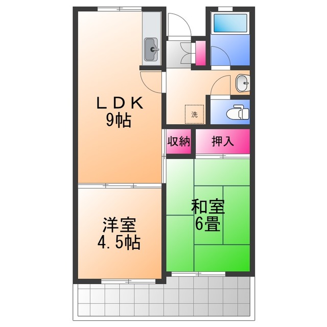 佐野湊団地1号棟の間取り