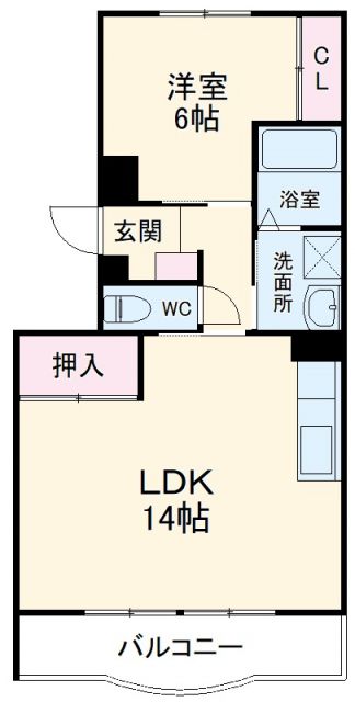 磐田市上神増のマンションの間取り