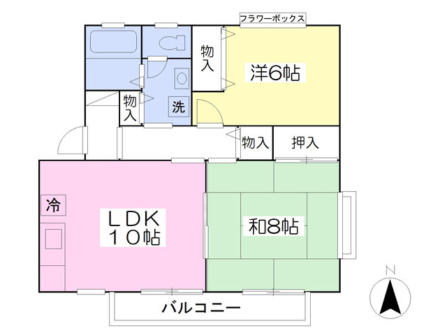 ロイヤルガーデン西中田壱番館の間取り