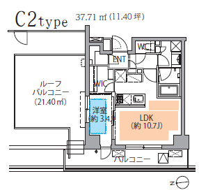 レスピール蓮根の間取り