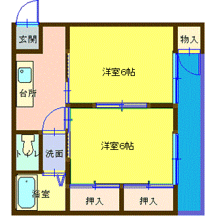 Chats Worthの間取り