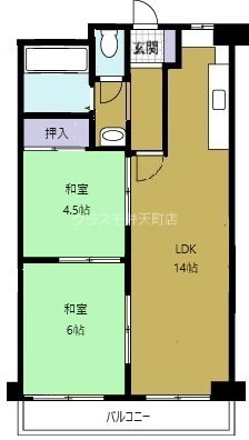 朝潮コーポの間取り