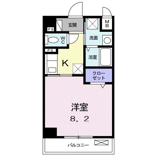 宇部市上町のマンションの間取り