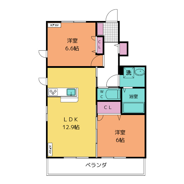 エトワール朝倉の間取り