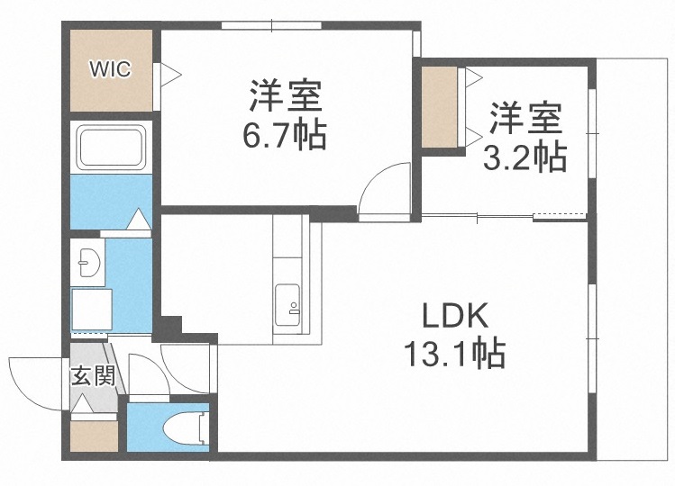 ラグナベルデ北９条の間取り