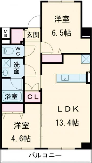 【メイクス赤羽岩淵の間取り】