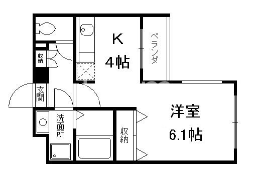 サザン桃山御陵の間取り