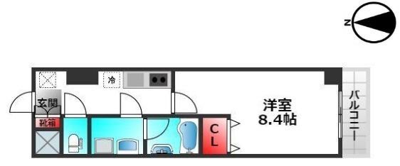 豊中市浜のマンションの間取り