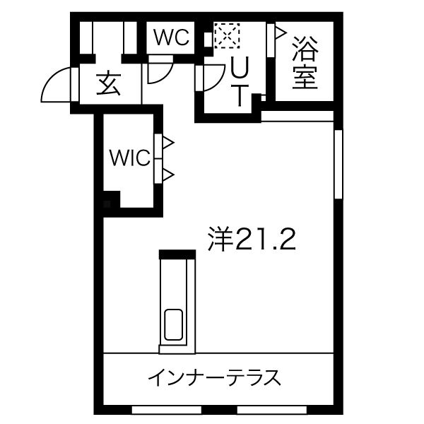 【札幌市中央区南十六条西のマンションの間取り】