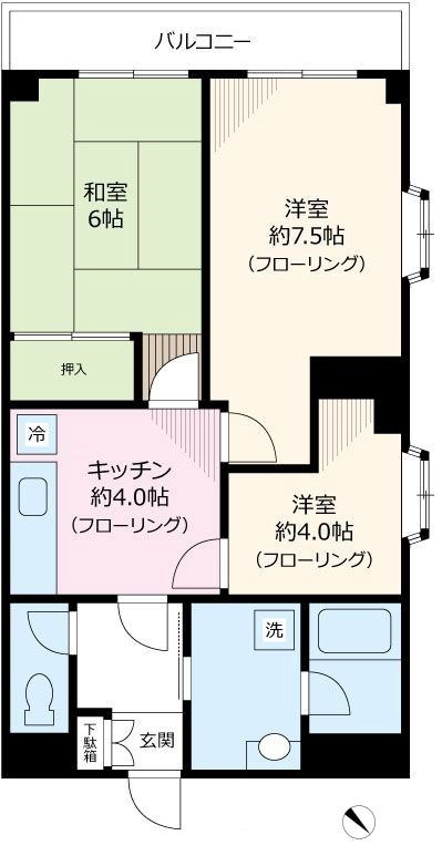 【中葛西ハイツの間取り】