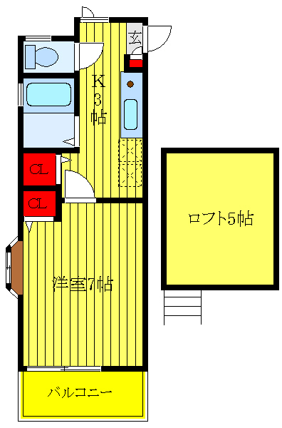 【ローズハウス赤羽台の間取り】