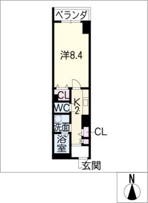 クラウザン徳川の間取り