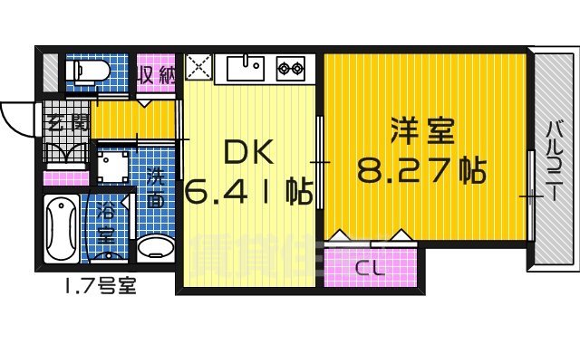 堺市堺区大町東のマンションの間取り