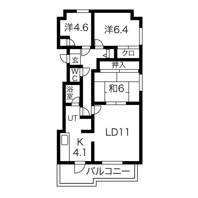 藤井ビルエクセレント円山の間取り