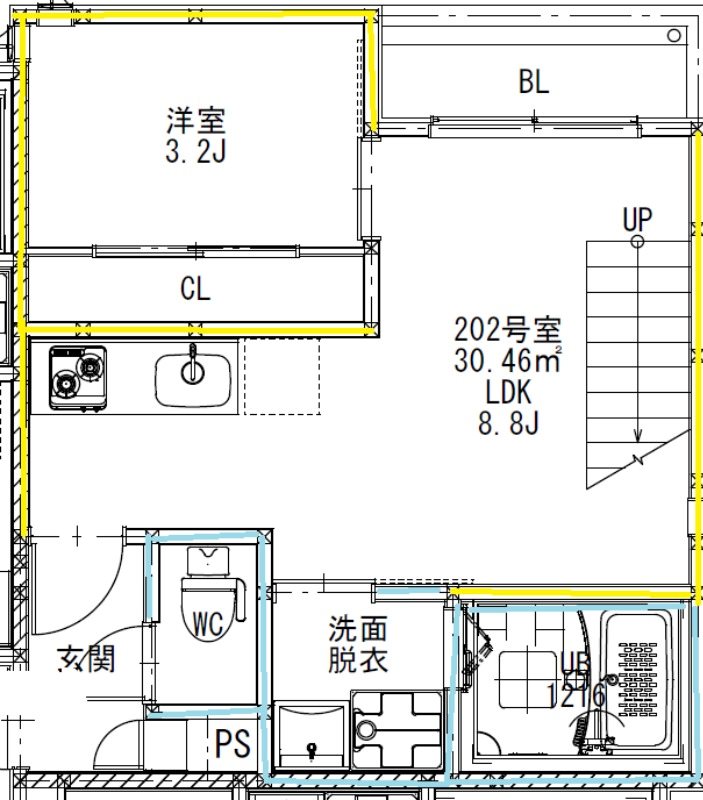 GRANDTIC　F.C.Rの間取り