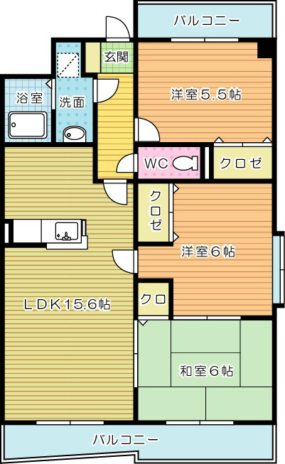 セントラル守恒の間取り